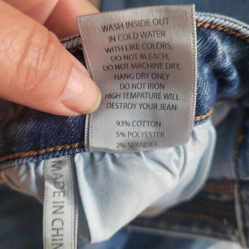 Super Wide Leg Blue Jeans - Picture 4 of 5